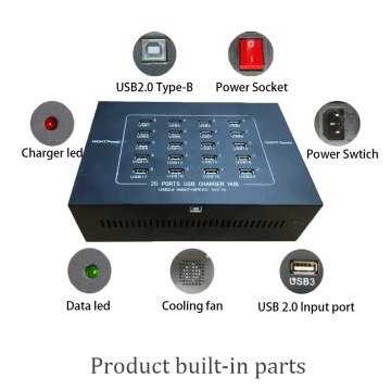 20-Port Desktop Hub 200w