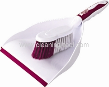 Red Household Dustpan And Brush 