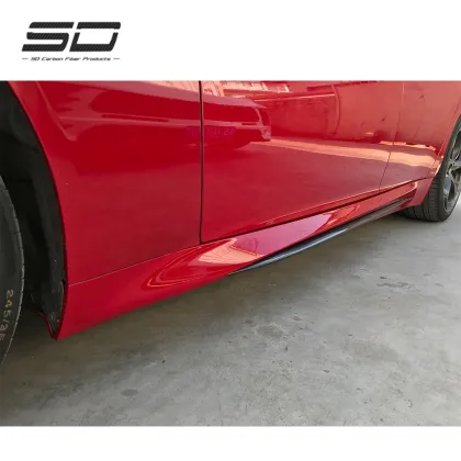 QV Style Carbon Fiber Side Skirts for Alfa Romeo Giulia 2017