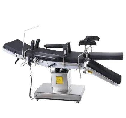 Black Hospital Electric Operating Bed Operating Table