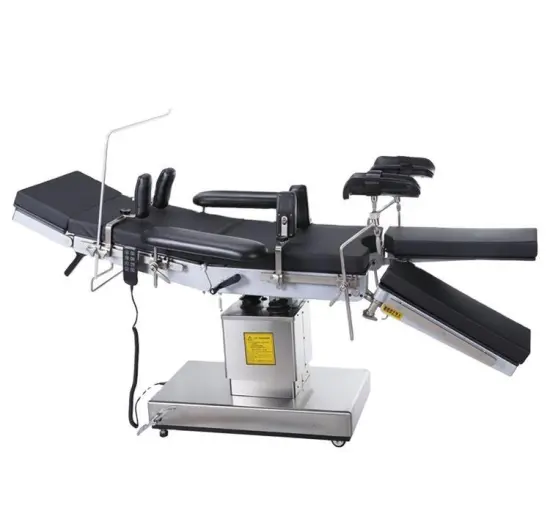 Black Hospital Electric Operating Bed Operating Table