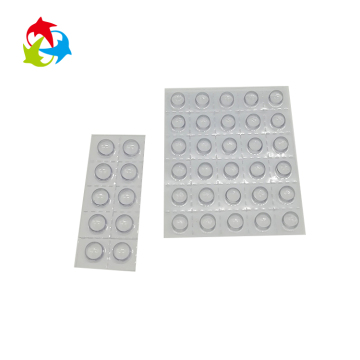 Transparent plastic tablet capsule blister packing