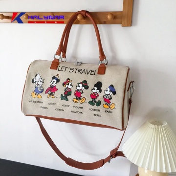 Modeontwerp Cartoon bagage Duffel -tassen voor meisjes