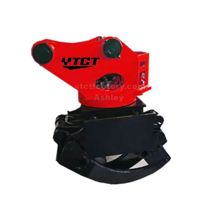 YTCT Hydraulic Log Grapple 360 Degree Rotary Grapples for Excavator