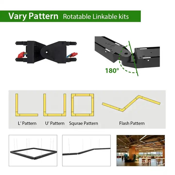 Linkable Pendant Suspending LED Linear Light