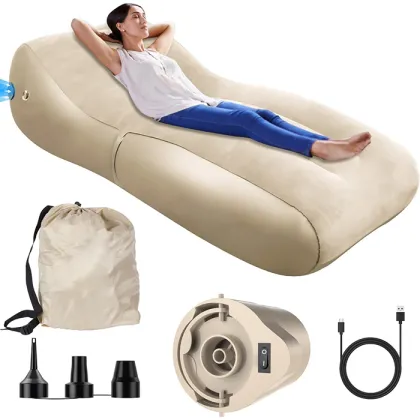 Wholesale PVC Automatic Inflatable Sofa Bed - 2 in 1 Air Sofa