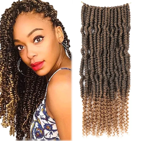 Wholesale Suppliers of Colorful 18-inch Bomb Twist Crochet Braids in Premium Low Temperature Fiber for Pre-Spring Twist Braiding Hair