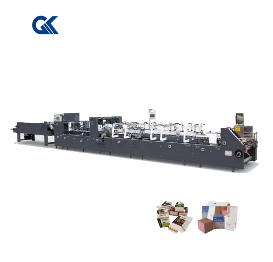 1100-AS Automatic E Flute Paper Make Up Box Corrugated CD Box Folding Gluing Machine ROLAM