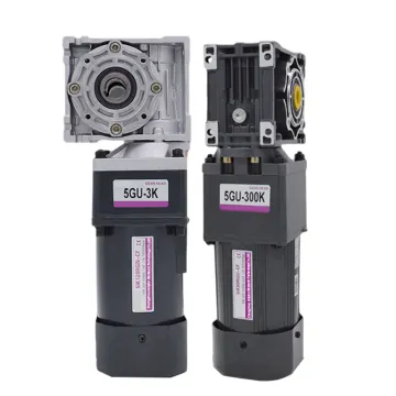 High Torque Self-Locking AC Speed Controller and Reducer Motor with Flange: 110V/220V, 90W-200W, RV030 RV040 Models and Worm Gear Technology