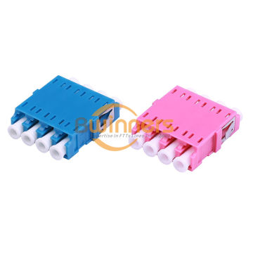 Type de vis quadruple LC / APC UPC PC avec adaptateur de fibre de bride avec bride