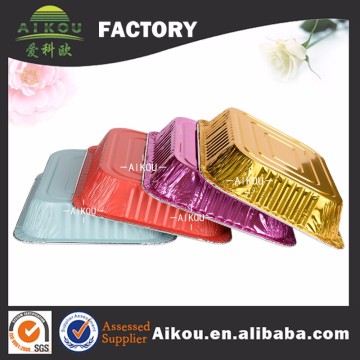 Hot sell food grade disposable gold foil containers wholesale