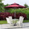 Parasol extérieur de parasol de jardin en porte-à-faux de 2,7 mètres