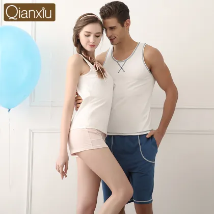 Qianxiu Wholesale Leisure Men Cotton Pajamas