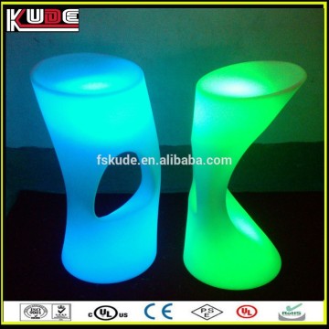 LED Bar furniture manufacturer supply 16 colours change led high bar stool chair