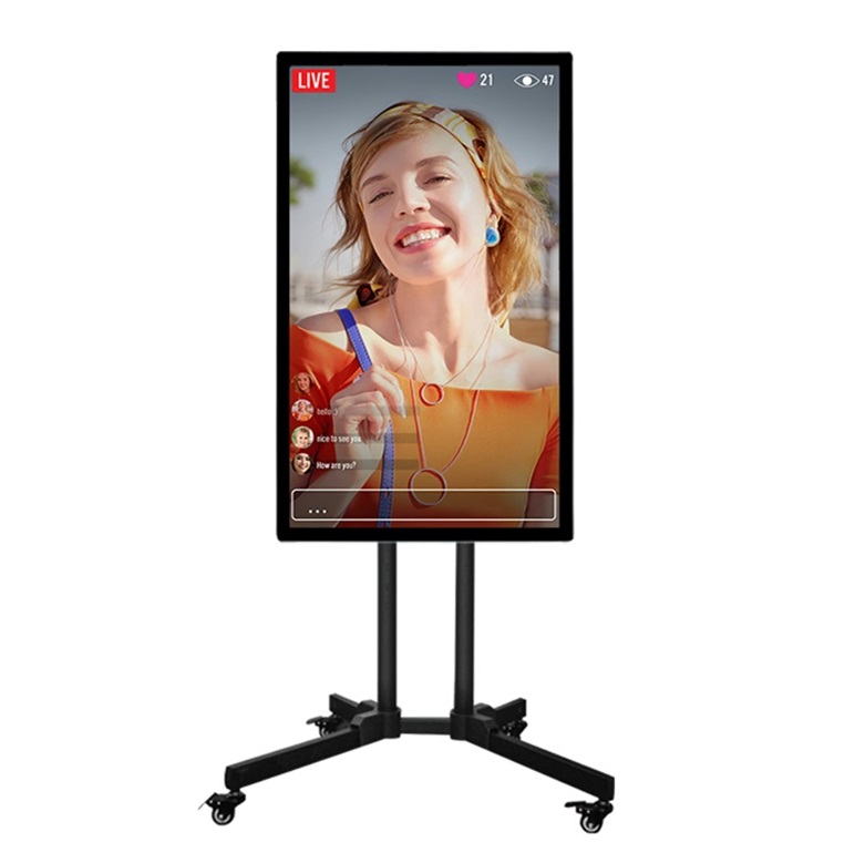 Display LED Livestream ad alta definizione da 75 pollici a grande schermo