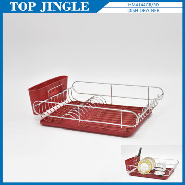 Modern utility wire dish rack cutlery holder set