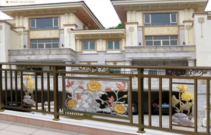 Zinc steel balcony guardrail