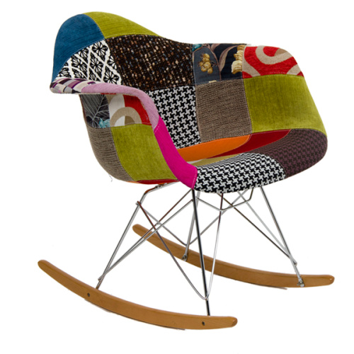 Eames Fabric Covered Racking ArmChair
