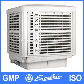 Evaporative air cooler for factory air cooling system