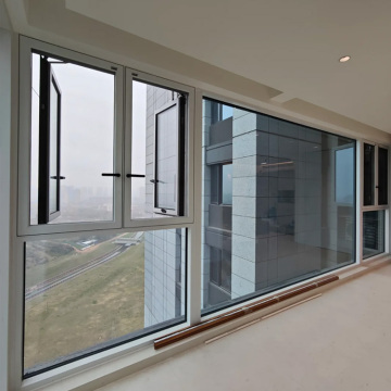 Tilt and Turn Aluminum Windows with Soundproof Insulation and Automotive Grade Glass