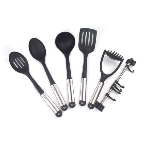 Set di posate da cucina in nylon 7 pezzi con gancio