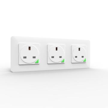 Tuya Smart Home: 16A UK Type G Triple Zigbee/Wifi Wall Smart Sockket พร้อมตารางเวลาการจับเวลา