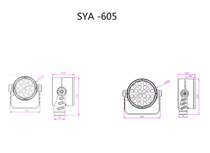 IP66 waterproof outdoor LED flood light