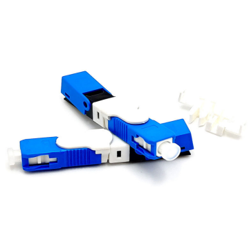 SC APC UPC Single Mode Green Blue Field Assembly Optical Fast Connector Fiber Optic Quick Connector
