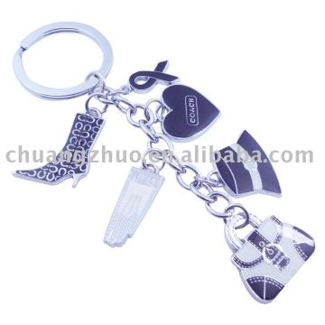 New design hot sell for Fashion Metal Charm Key chain made in DongGuan factory