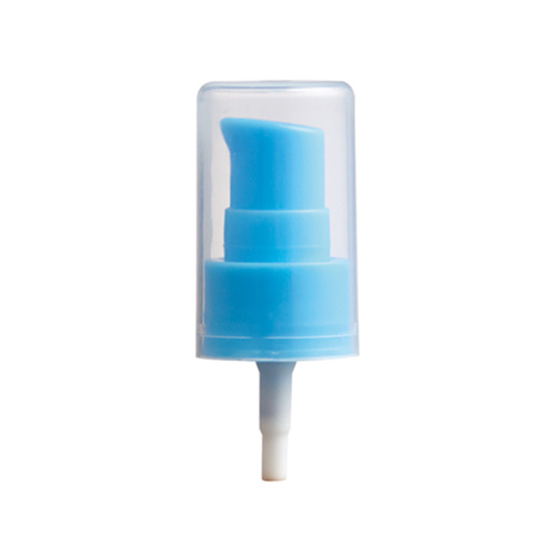 Cosmética fina de alta calidad 20/410 24/410 Loción negra Bomba de succión de tratamiento azul blanco con cubierta