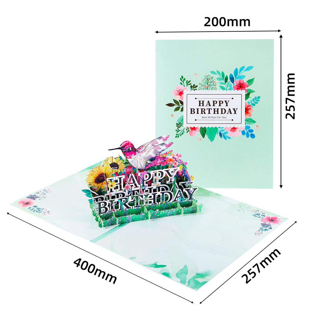 creative happy birthday music card