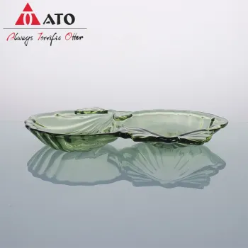 Crystal Fruit Plate Glass freshwater mussel Shape Plate