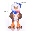 Hipsyglas, kolorowa szklana rura gliniana polimerowa, 3D Cute American Eagle Bong, szklana fajka wodna, szklana rura wodna