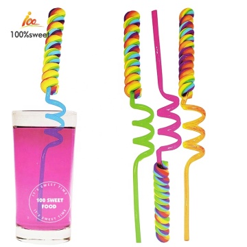 Factory Wholesale: Colorful Swirl Sweet Novelty Candy - Big Lollipops & Crazy Straws for Kids and Adults