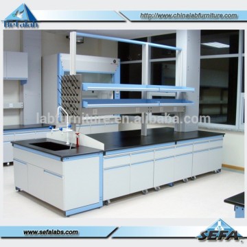 Chemical Laboratory Work Bench Design Island Work Table
