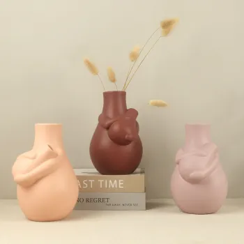 Modern Mother and Child Style Ceramic Flower Vases: Enhancing Home, Hotel, and Restaurant Décor