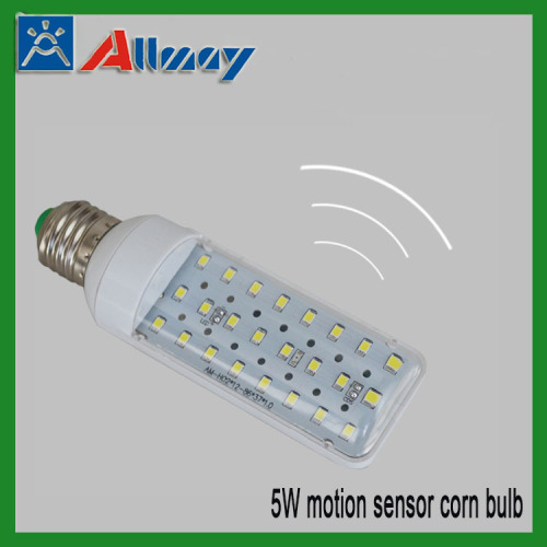 5W E27 motion sensor led corn bulb lamp