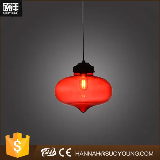 2017 Red crystal ball modern pendant light for restaurant MD8003-300