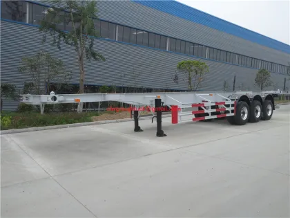 Container frame container port transportation semi-trailer