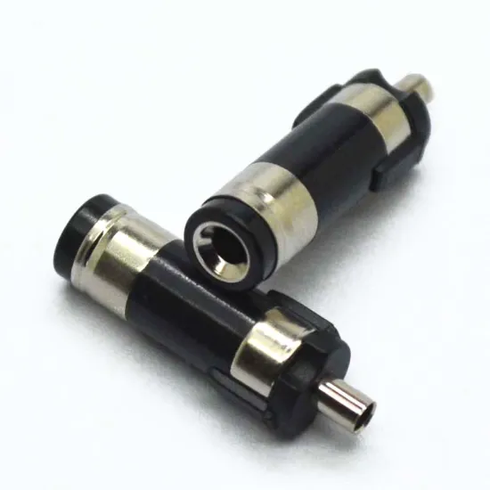 High quality 5.5mm x 2.5mm DV DC power plug black plastic factory price