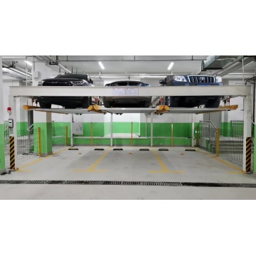 4 Post Estacionamiento de elevación de autos de doble nivel