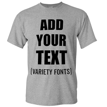 Custom T-Shirt: Add Your Text Personalized Cotton Tee for Men & Women