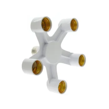 Factory Supply PC Material Light Adapter E27 All in 1 Lamp Holder Bulb 3 In 1 / 4 In 1 / 5 In 1 Splitter Socket" 

However, for better SEO and readability, you might consider shortening it to:

"PC Material E27 All-in-1 Lamp Holder & Bulb Adapter - 3in1/4