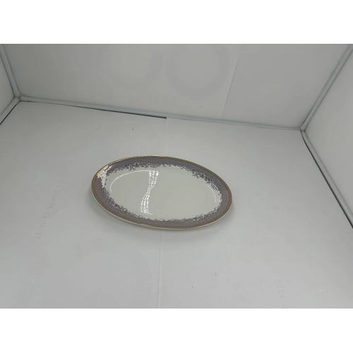 14 Inch Melamine Oval Shape Dinner Plate
