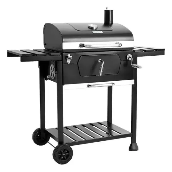 Premium 24-Inch Charcoal BBQ Grill Outdoor Picnic Patio Cooking Backyard Party
