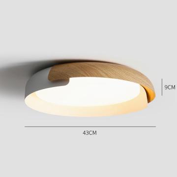 Grain de bois moderne en plafond rond