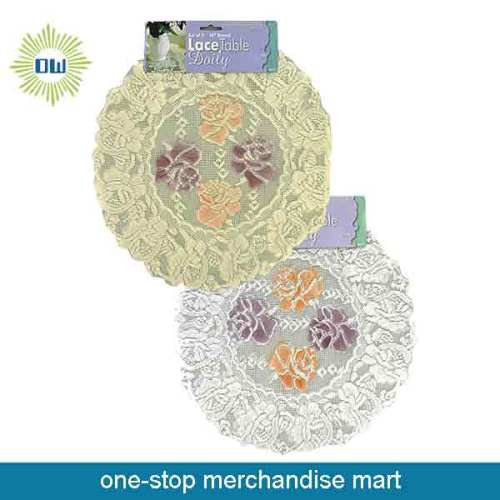 Item dolar 2pc poliester Lace Placemat