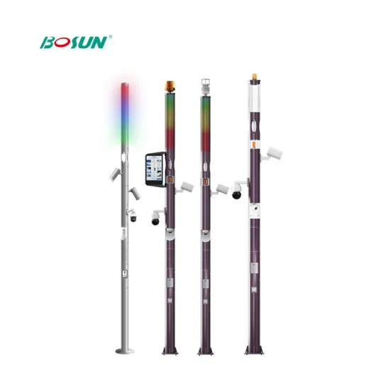 Bosun Factory Price Smart Outdoor Lighting Pole with CCTV and LED Screen