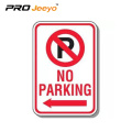 Aluminum reflective no parking road aluminum board sign