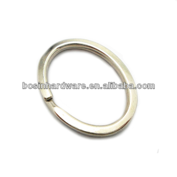 Fashion High Quality Metal Flat Oval Split Ring